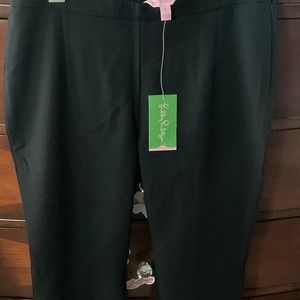 NWT Lilly Pulitzer Alessia Stretch Dinner Pant Onyx